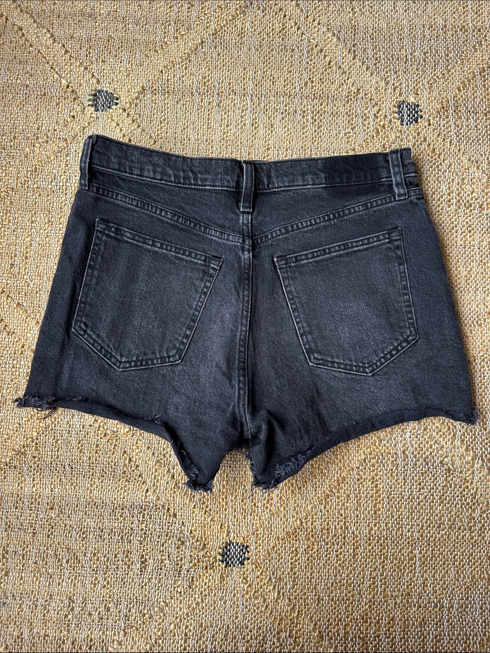 Abercrombie & Fitch Black Washed Denim Cutoff Shorts - Picture 3 of 3